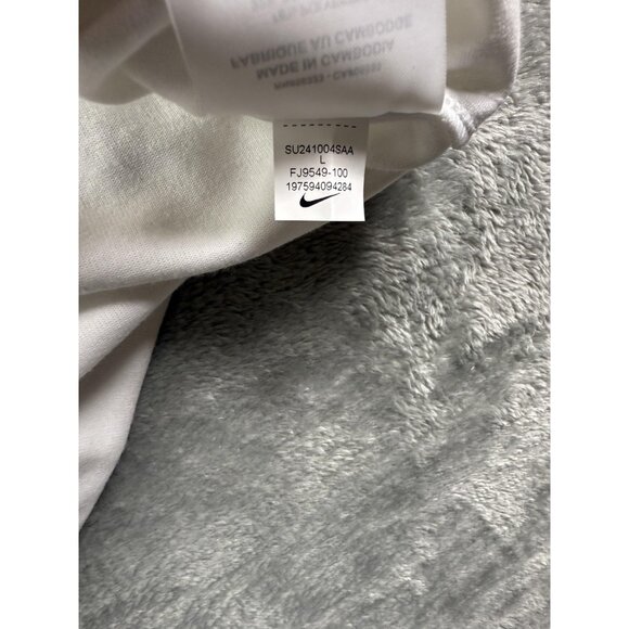 New Nike Dri-FIT Pullover Mens Large White Black 1/4 Zip Long Sleeve FJ9549-100 - Picture 7 of 13